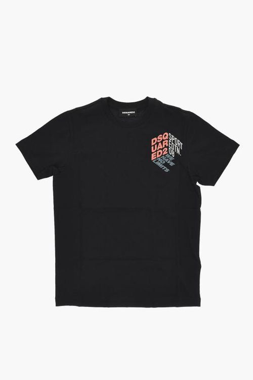 [해외] [키즈] 디스퀘어드2 티셔츠 DQ1837 D0A3Z DQ900 Black