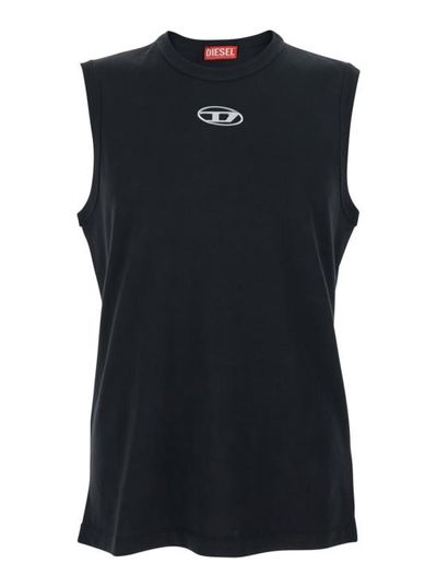 [해외] 디젤 민소매 티셔츠 T 비스코 아이오드 슬리브리스 탑 블랙