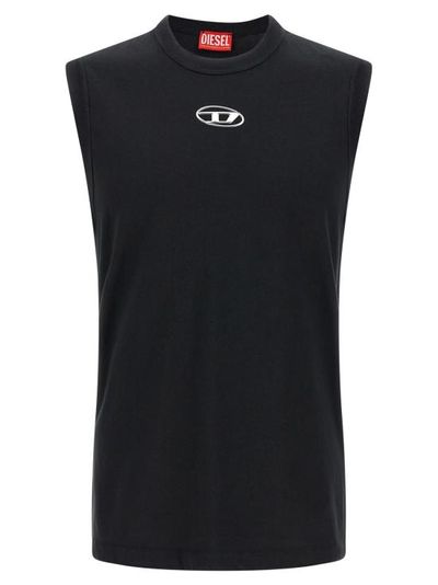[해외] 디젤 탑 T 비스코 아이오드 티셔츠 블랙