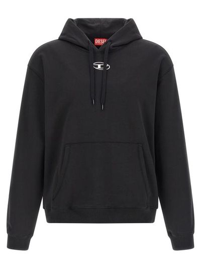 [해외] 디젤 긴팔 티셔츠 S 노름 후드 아이오드 스웨트셔츠 블랙