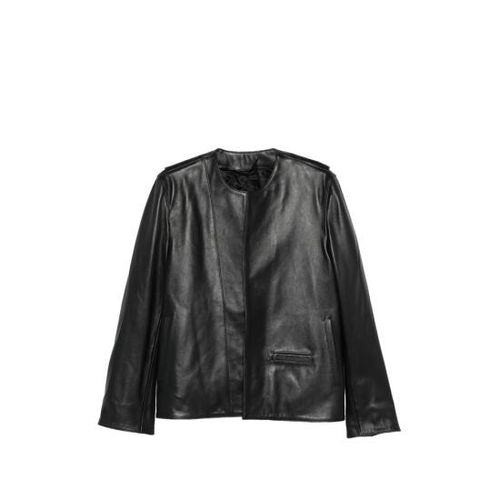 토템 가죽 자켓 262 WRO0322 LE0207 001 BLACK