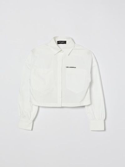 [해외] 26SS [키즈] 칼라거펠트 셔츠 Z31117 10P White