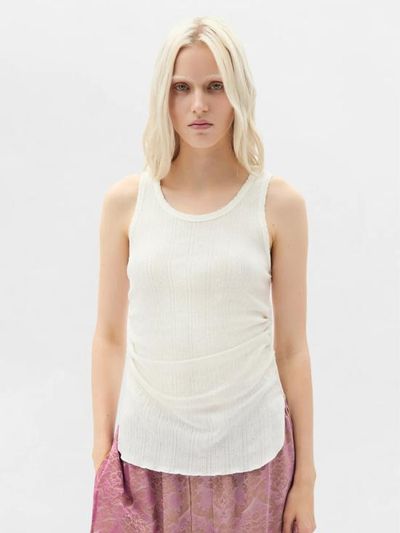 [해외] 26SS 앤 드뮐미스터 민소매 티셔츠 B0011982 FA736 002 Natural white