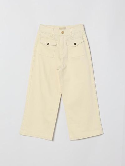 [해외] 26SS [키즈] 마이클 코어스 스트레이트 팬츠 R30576 190 Cream