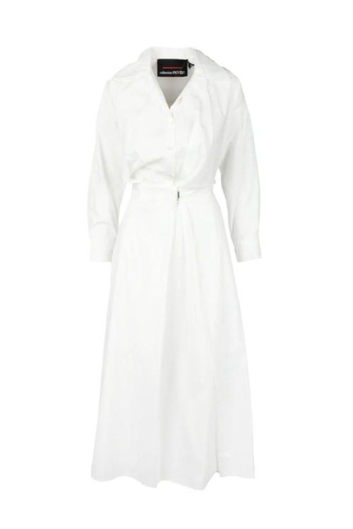 [해외] 23SS Collection Privee? 롱 원피스 면 소재 롱 드레스 - 화이트