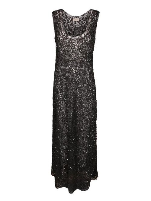 [해외] 26SS 파로쉬 롱 원피스 D722562 NOODLES 013 Black