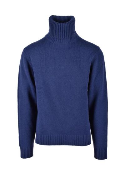[해외] 22FW 크로슬리 터틀넥 파란색 울 하이넥 스웨터
