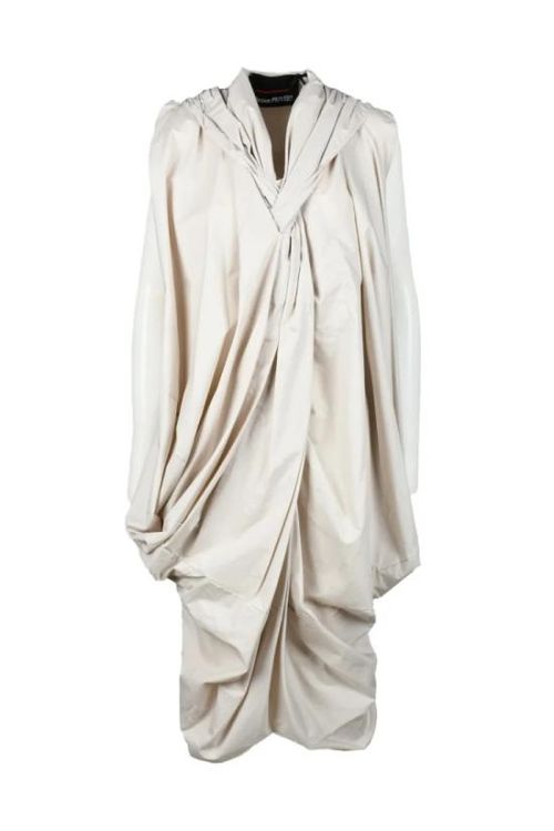 [해외] 23SS Collection Privee? 미디 원피스 긴 튜닉 - 베이지색