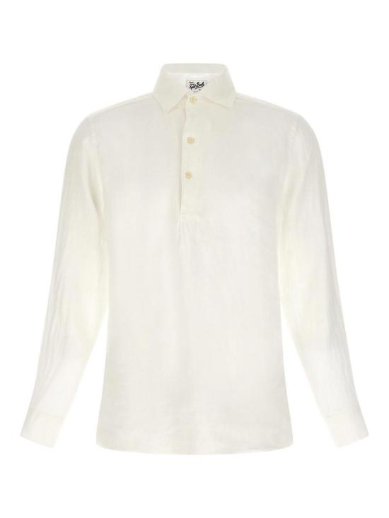 RAPHAELPOLOLONGLINEN01WHITE