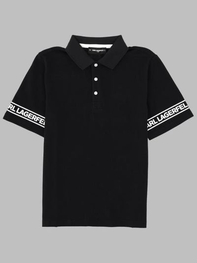 [해외] 26SS [키즈] 칼라거펠트 폴로 셔츠 Z31099K 09B BLACK