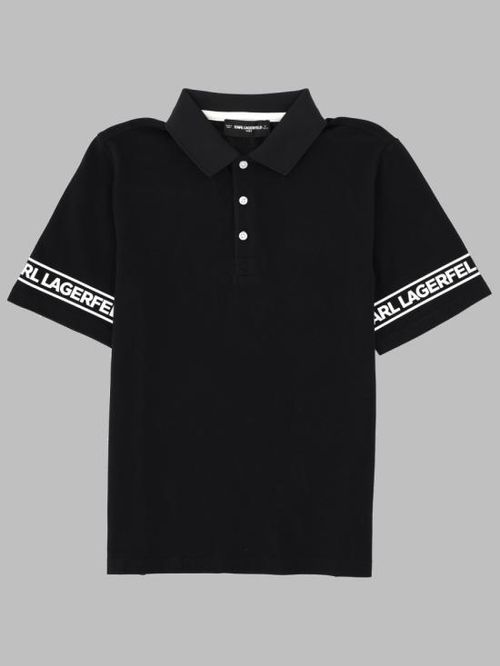[해외] 26SS [키즈] 칼라거펠트 폴로 셔츠 Z31099K 09B BLACK
