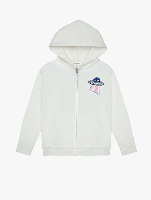 [해외] [키즈] HAHAHA 자켓 키즈 하하하 오가닉 코튼 지퍼 커스터마이징 재킷 오프 화이트