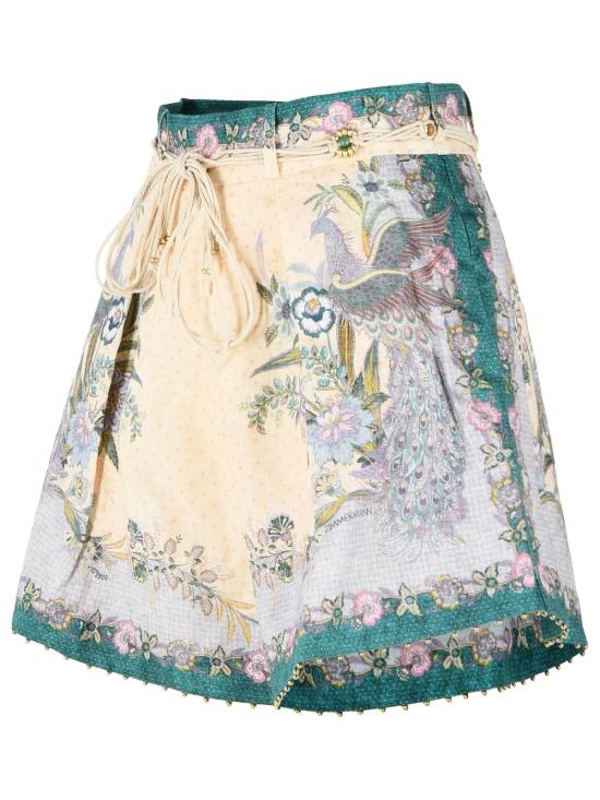8632ASS262CREAM SCARF FLORAL