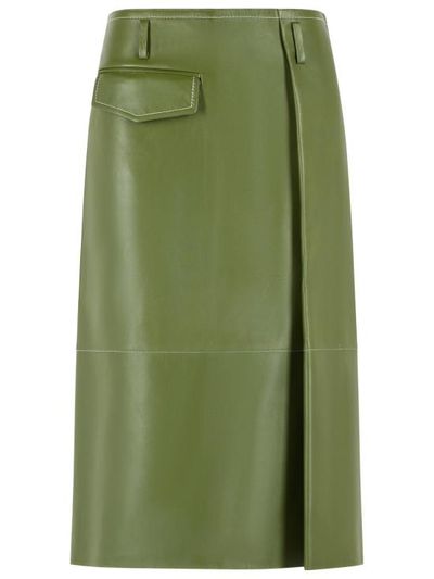 [해외] 26FW 마르니 미디 스커트 GOMX0845J0 ULA76900V78 Green