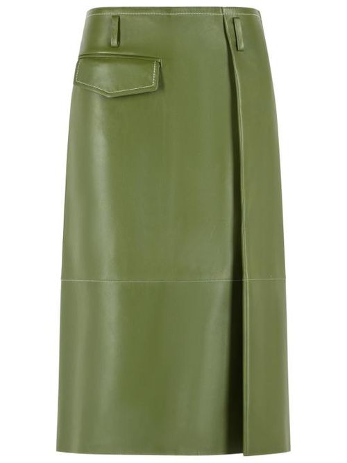 [해외] 26FW 마르니 미디 스커트 GOMX0845J0 ULA76900V78 Green