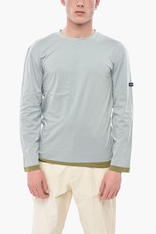 [해외] 나마체코 긴팔 티셔츠 NS253200N1219 5005 Light blue