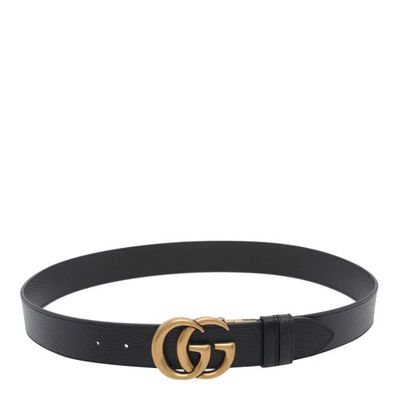 [해외] 26FW 구찌 더블 G 버클 리버시블 레더 벨트 627055 CAO2T1062 Black