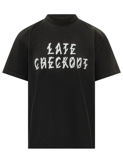 [해외] 26FW 44레이블 반팔 티셔츠 B0030669FA706 P816 BLACK HOTEL DIRTY WHITE