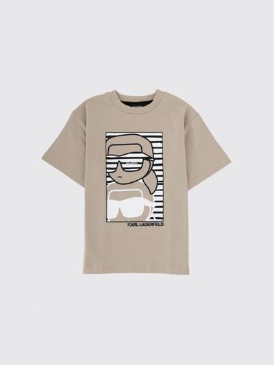 [해외] 26SS [키즈] 칼라거펠트 티셔츠 Z31091 211 Beige
