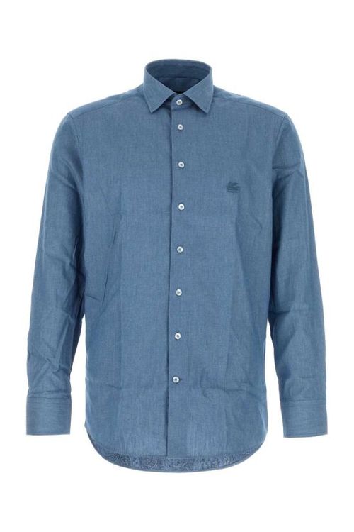 [해외] 26FW 에트로 긴팔 셔츠 MRIB000299SA5G4 X0880 Light Blue