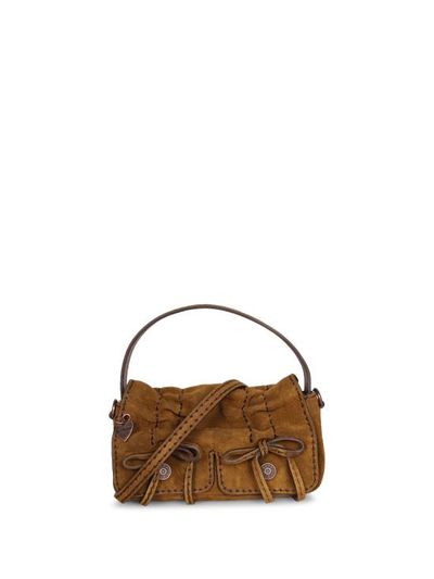 [해외] 27FW 아크네 스튜디오 멀티포켓 스웨이드 마이크로 백 C10265 295 Brown
