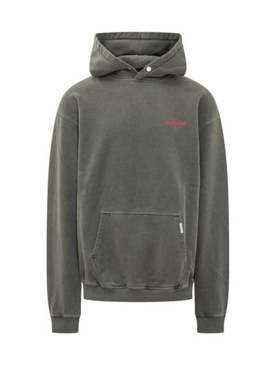 리프레젠트 후드 티셔츠 OCM41113 02 WASHED BLACK DOM