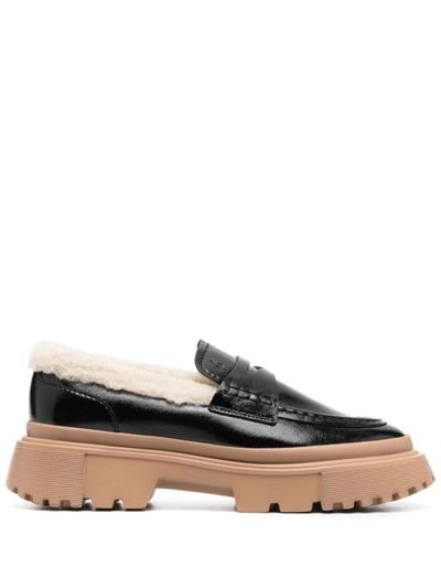 [해외] 22FW 호간 플랫 슈즈 HXW6290EP5044A0L0O Black